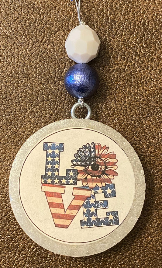 F176 3" Round Freshie - Patriotic