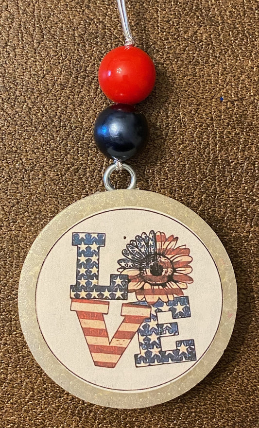 F184 3" Round Freshie - Patriotic