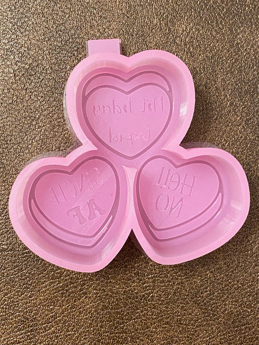 M238 Sassy Conversation Hearts Silicone Mold