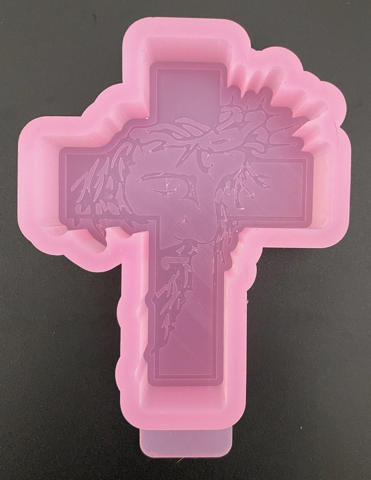 M69 Cross Jesus Face Silicone Mold