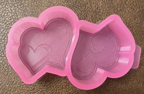 M105V Vents Entwined Hearts Silicone Mold