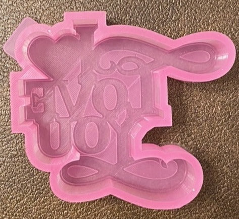 M110 I Love You (2) Silicone Mold